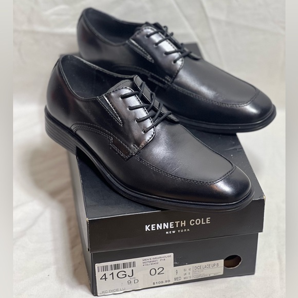 Men's Kenneth Cole Black Dress Shoes, Size-9 Men's Kenneth Cole Black Dress Shoes, Size-9